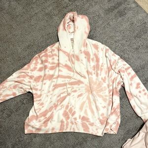 Brand New Pink American eagle tie dye sweatshirt